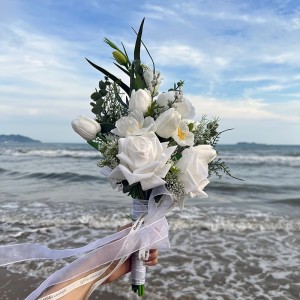 手捧花新娘结婚diy材料包出嫁婚礼珍珠水钻高级感送闺蜜礼物成品